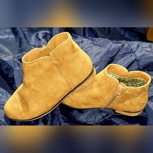 Girls Cognac Booties
